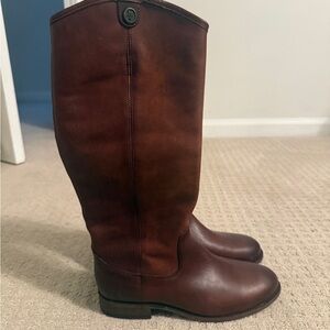 Frye Brown Leather Riding Boots